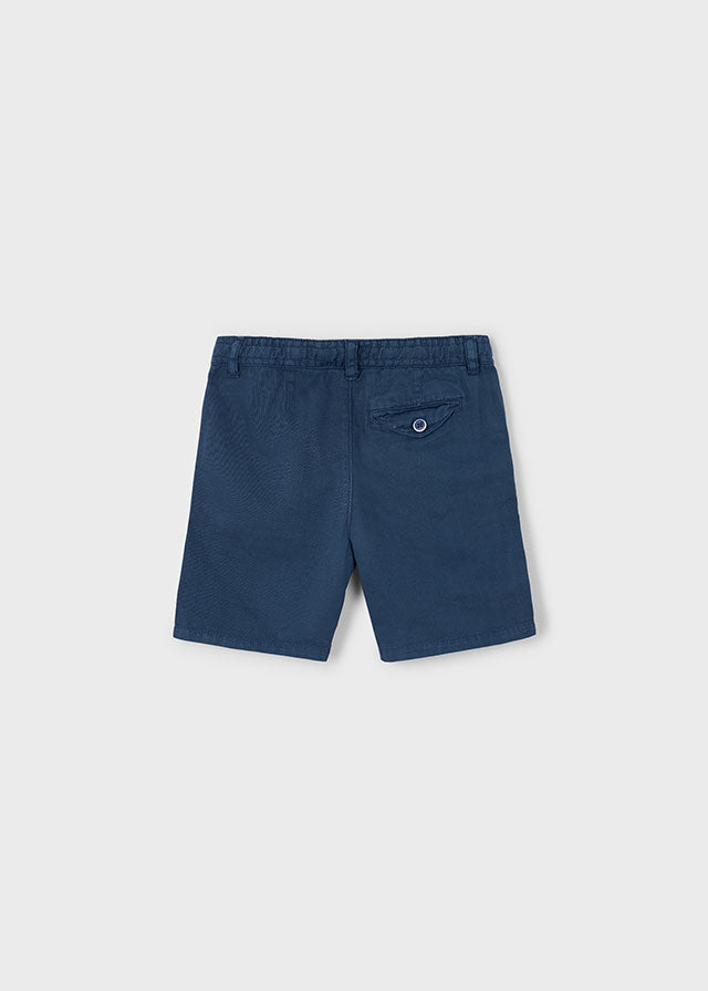 Linen Bermuda Shorts, Midnight, 3226
