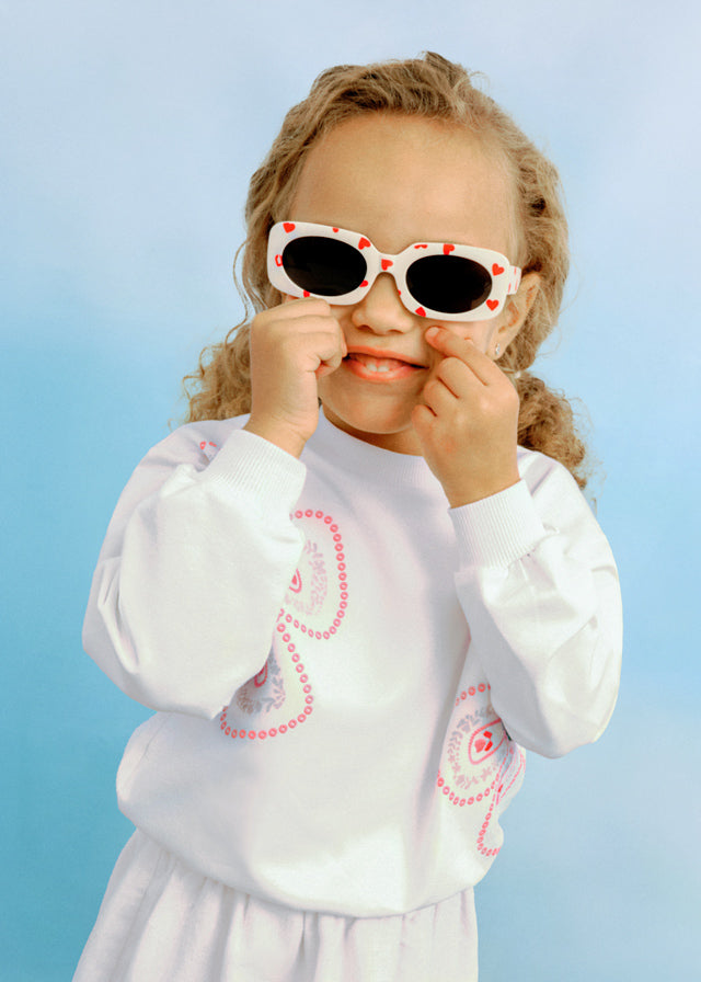 Embroidered Flower Sweatshirt, 3402