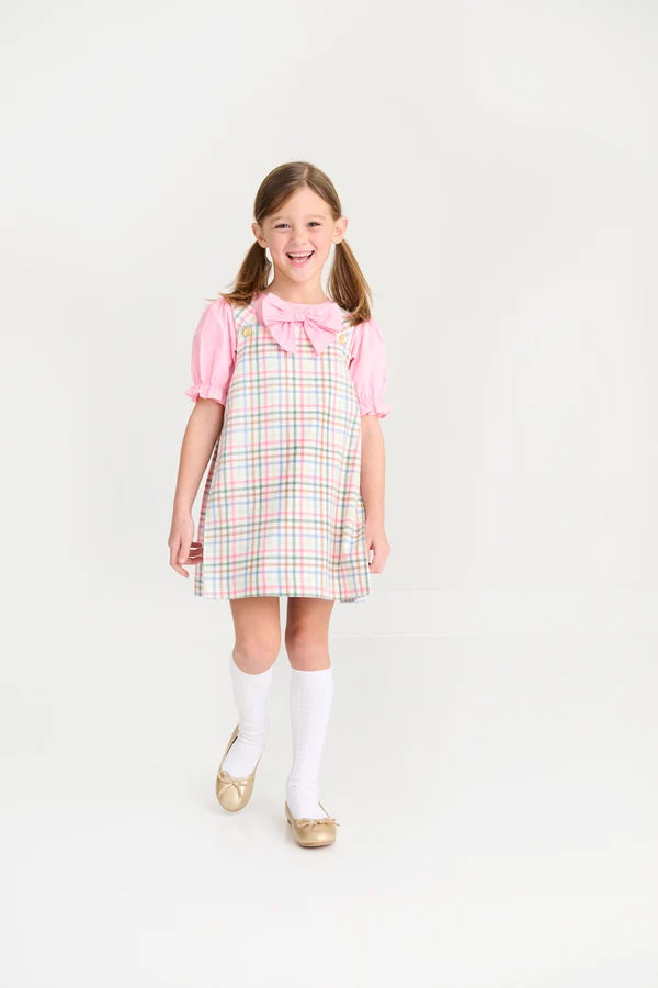 Pleated Ginny Jumper, Manalapan Plaid