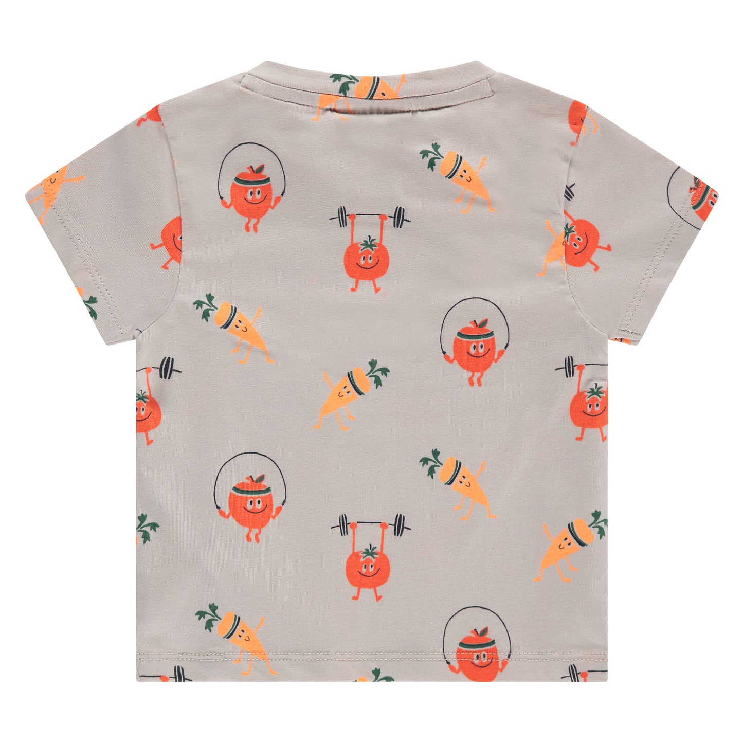 S/S T-Shirt, Exercising Tomato & Carrot