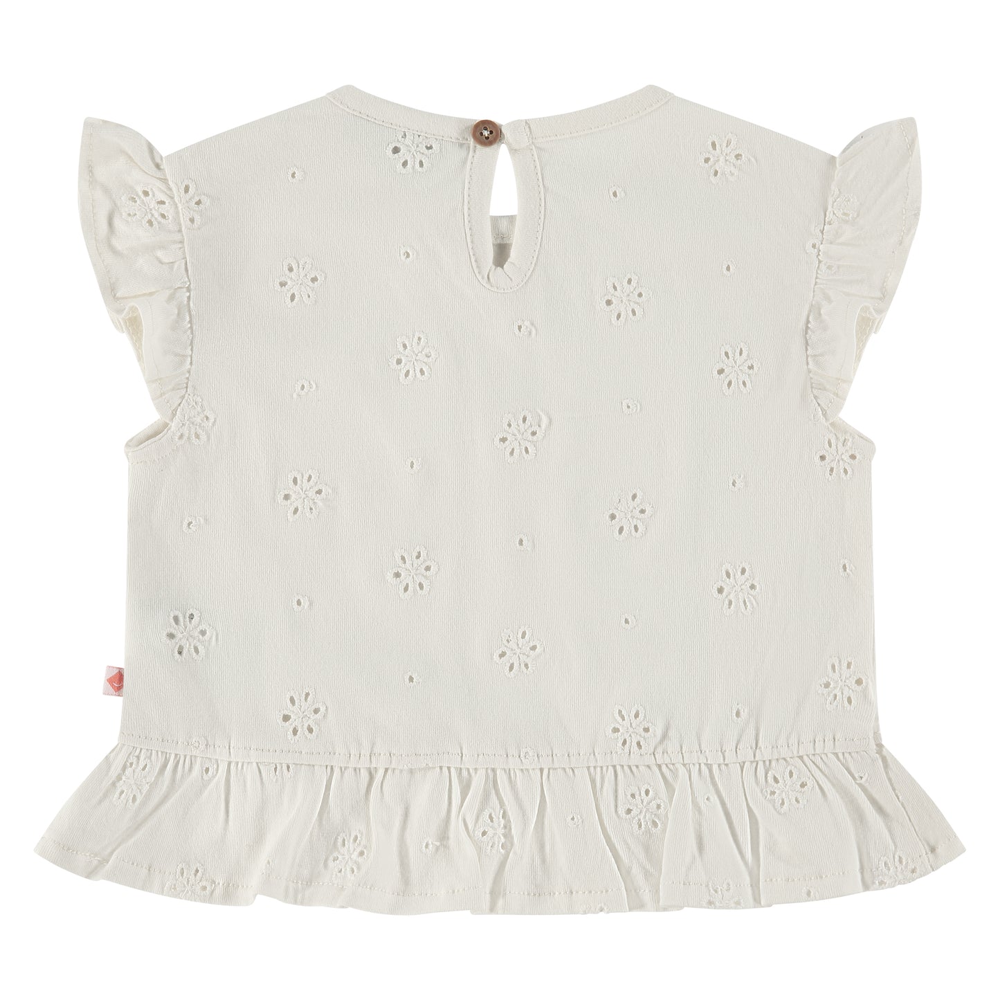 S/S Eyelet Top, Creme