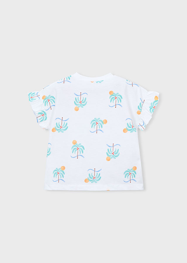 AOP S/S Tee, Oasis Palms, 3018