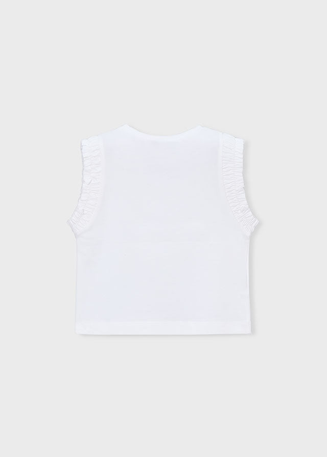 Sleeveless Graphic Tee, Flowers, 3023