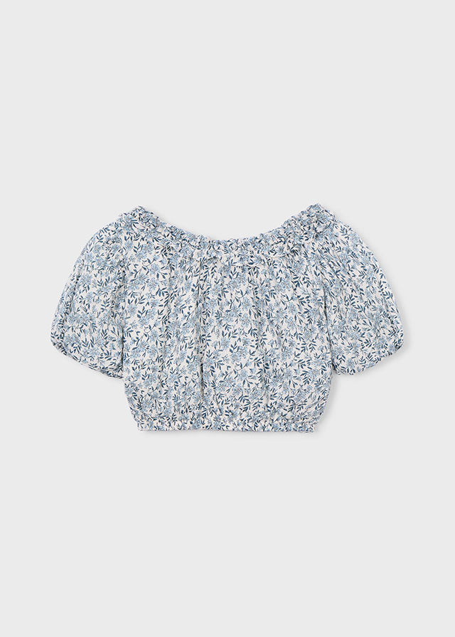 Blue and White Dobby Top, 3026