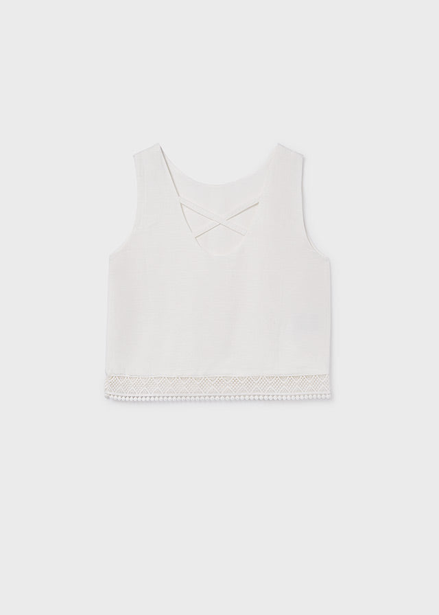 Sleeveless Top, Natural, 6157