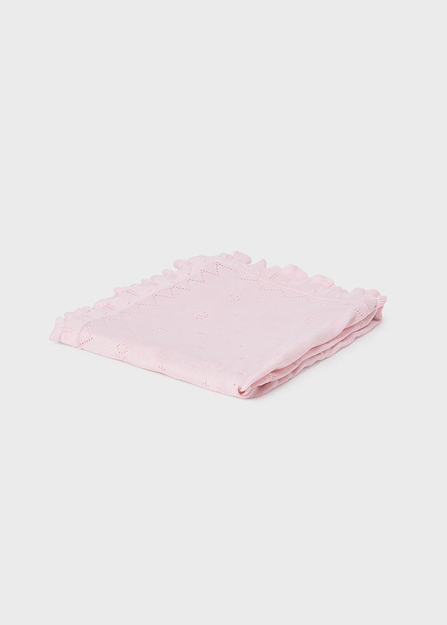 Knit Baby Blanket, Pink, 9020