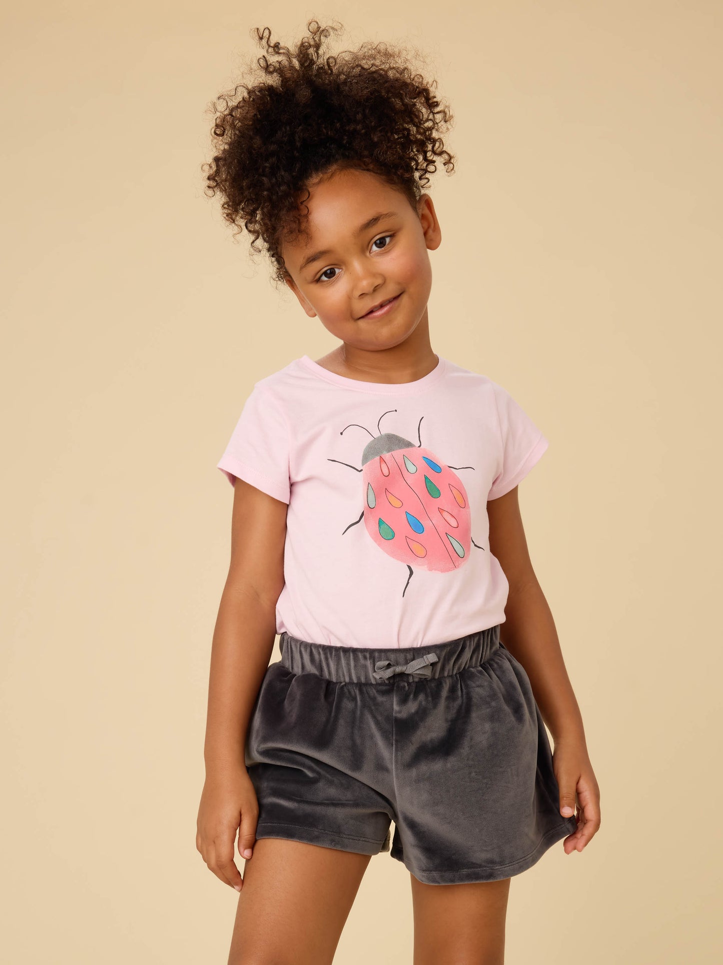 S/S Graphic Tee, Rainy Ladybug