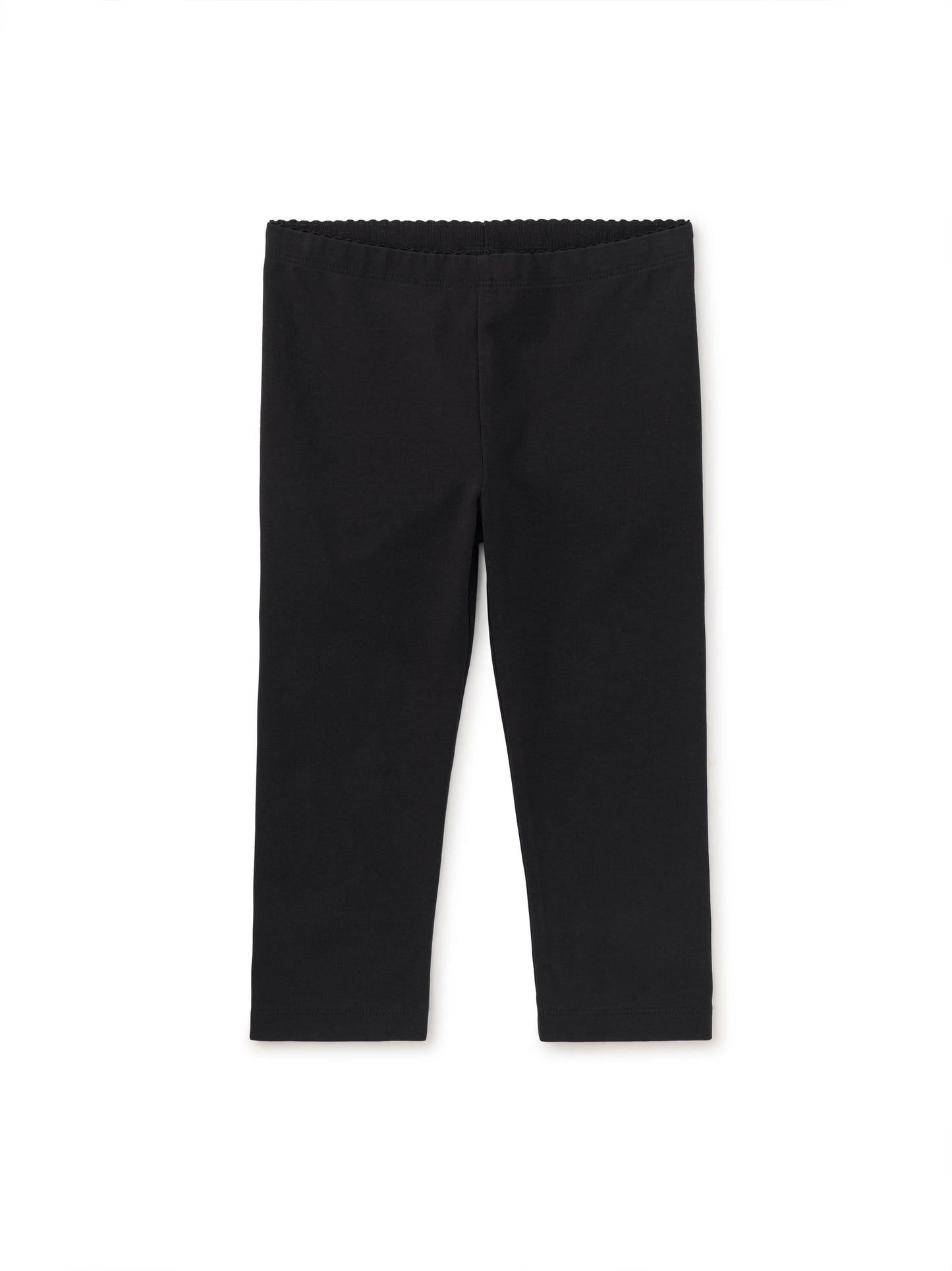 Solid Capri Leggings, Jet Black