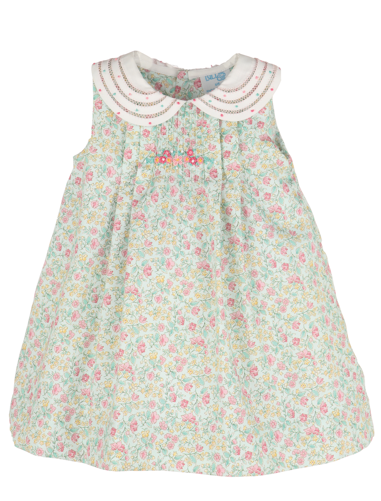 Randall Collar Dress, Aqua