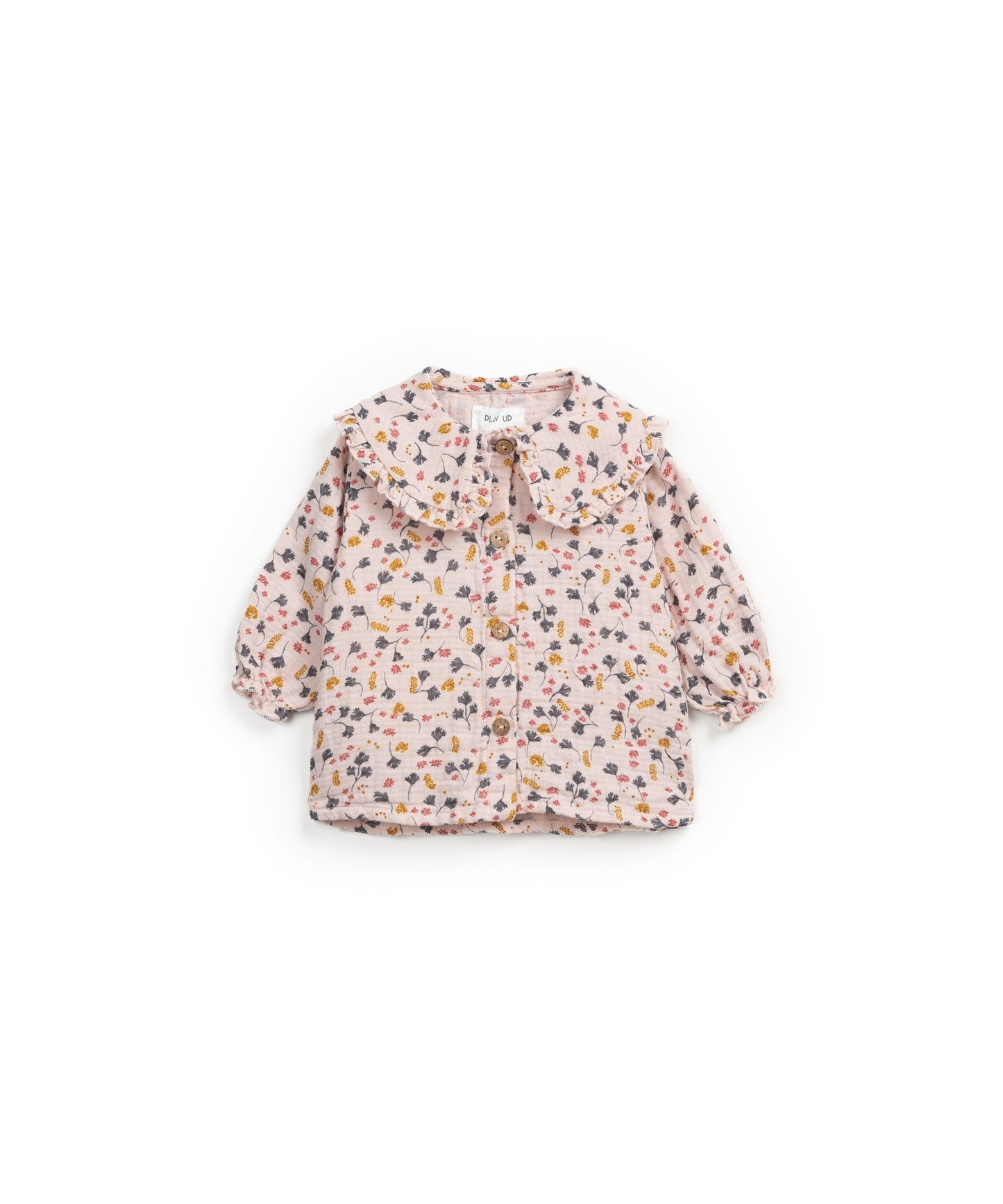 Woven Tunic, Pale Pink Floral