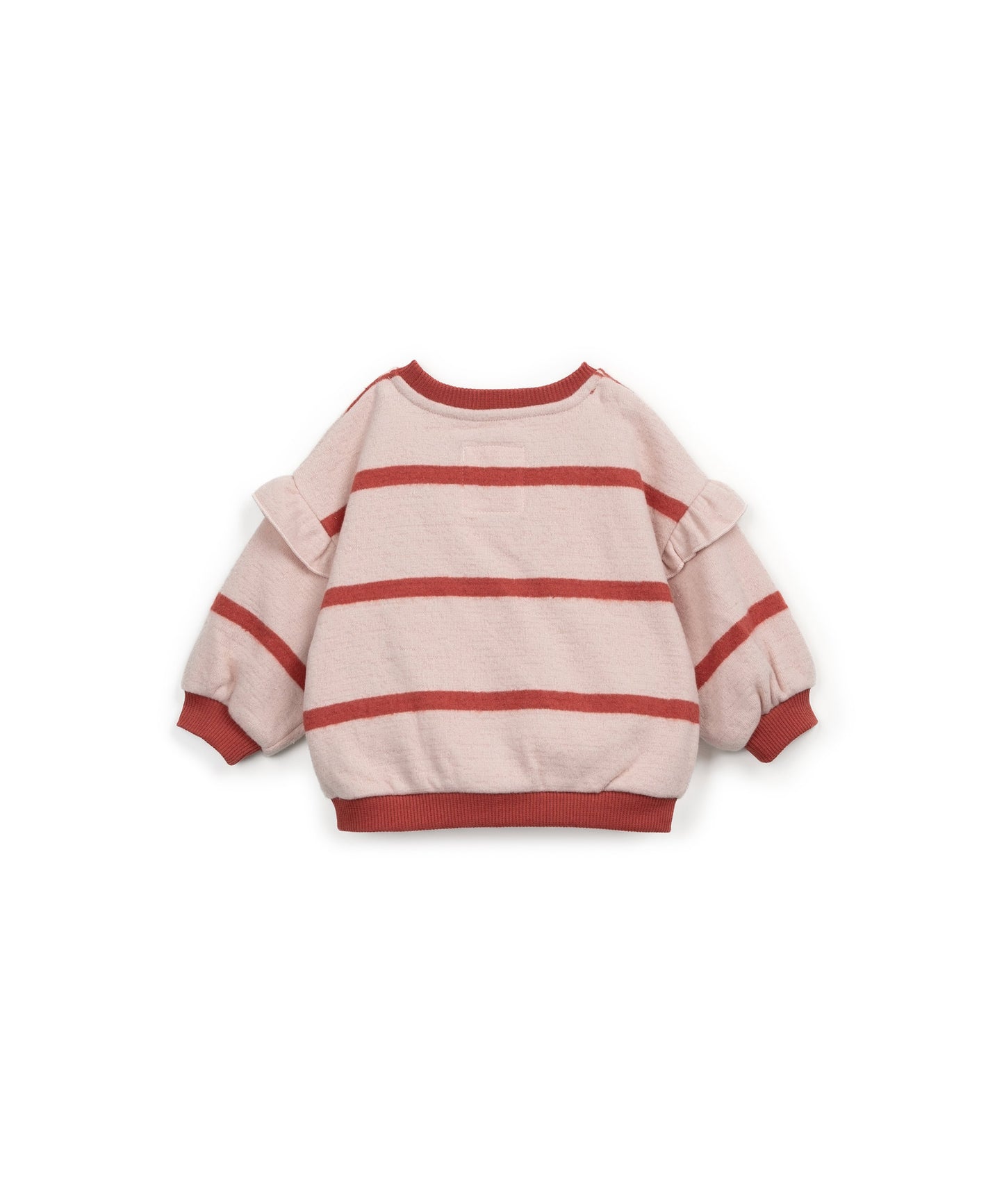Striped Jersey Sweater, Red/Pale Pink