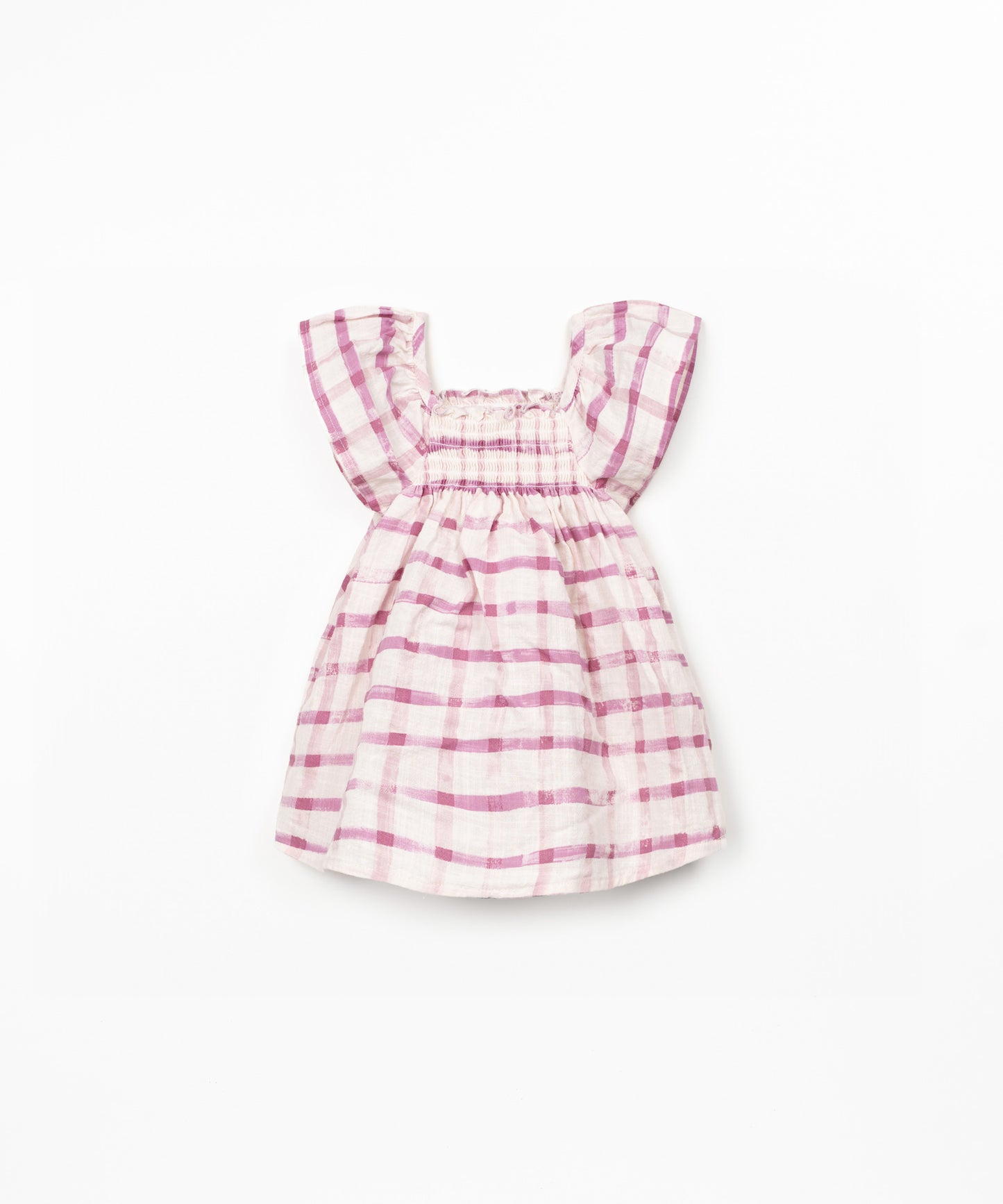 Woven Dress, Dark Pink Plaid