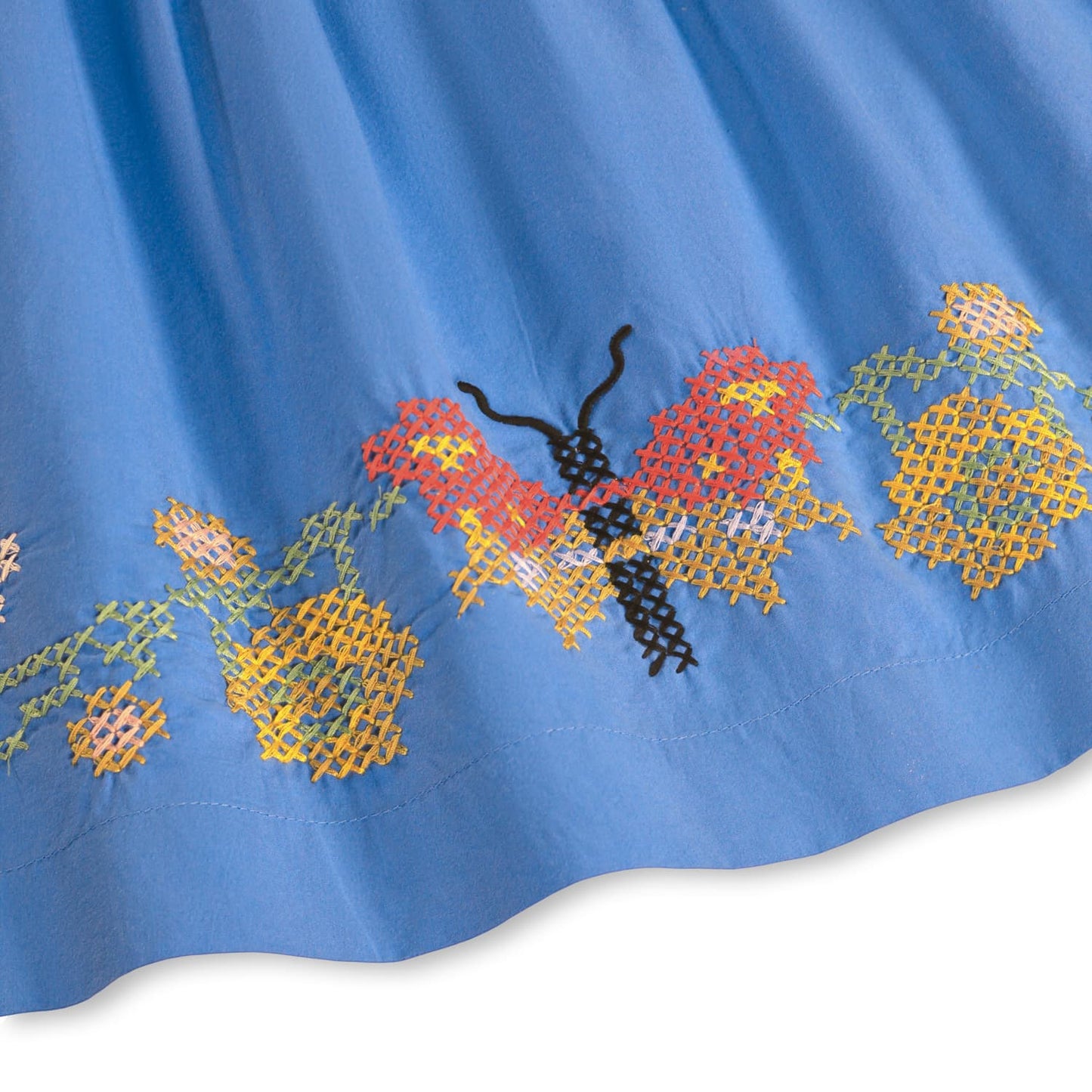 Rosalyn Blouse, Blue Flower