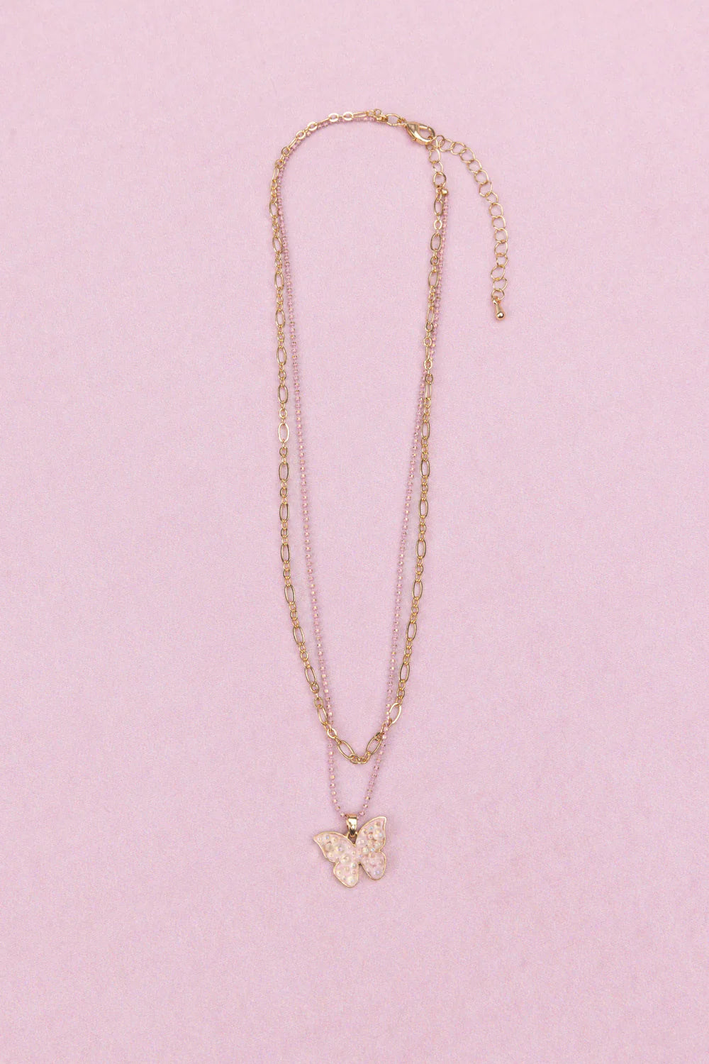 B Chic Bubbly Butterfly Necklace