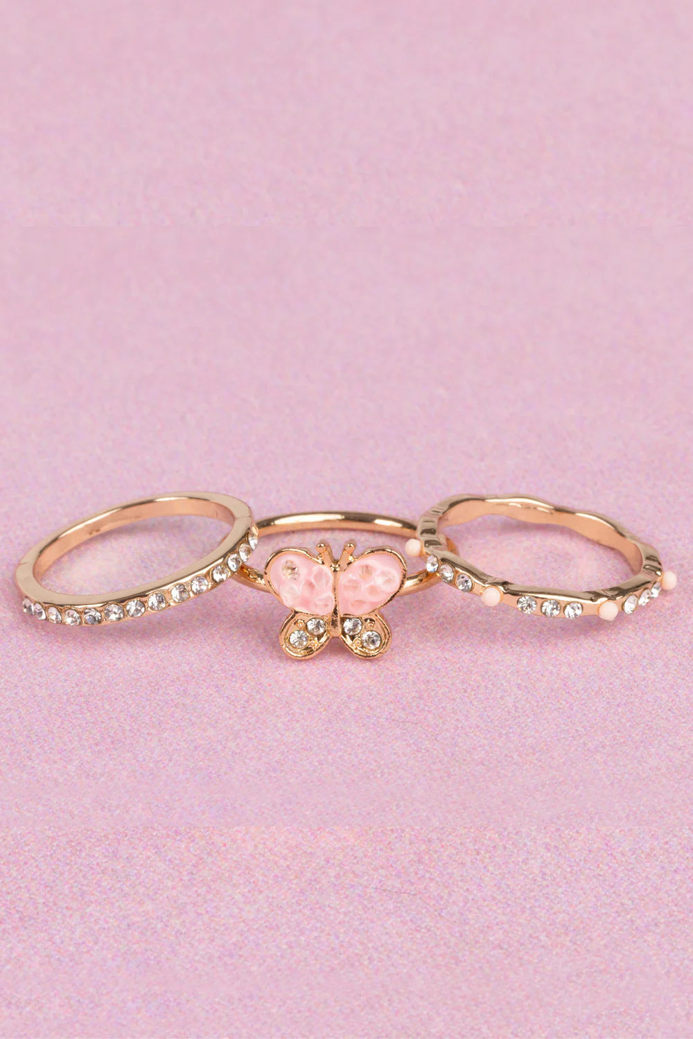 B Chic Butterfly Garden Rings Set