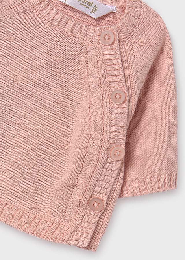 Knit Sweater, Pants, and Hat Set, Pink, 19361
