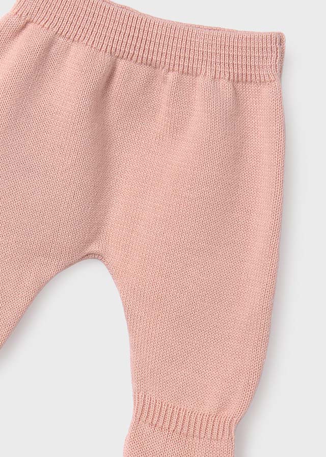Knit Sweater, Pants, and Hat Set, Pink, 19361