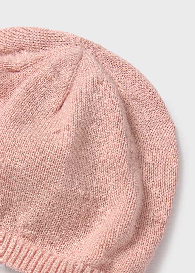 Knit Sweater, Pants, and Hat Set, Pink, 19361