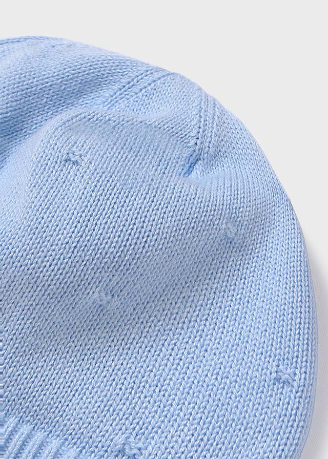 Knit Sweater, Pants, and Hat Set, Blue, 19361