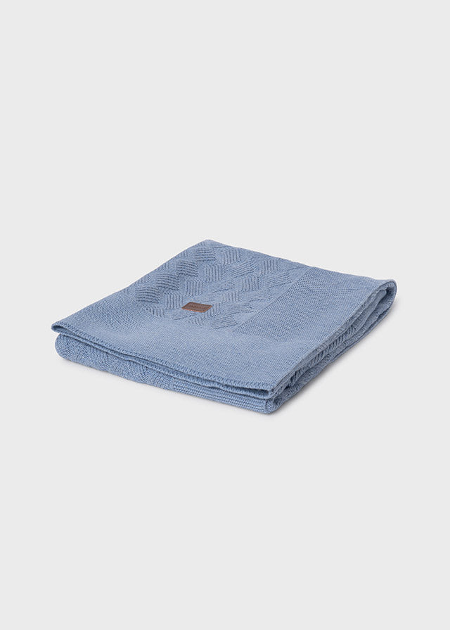 Knit Cotton Baby Blanket, 19476