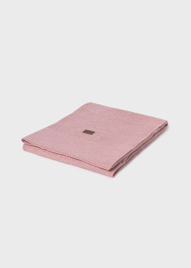 Knit Cotton Baby Blanket, 19476