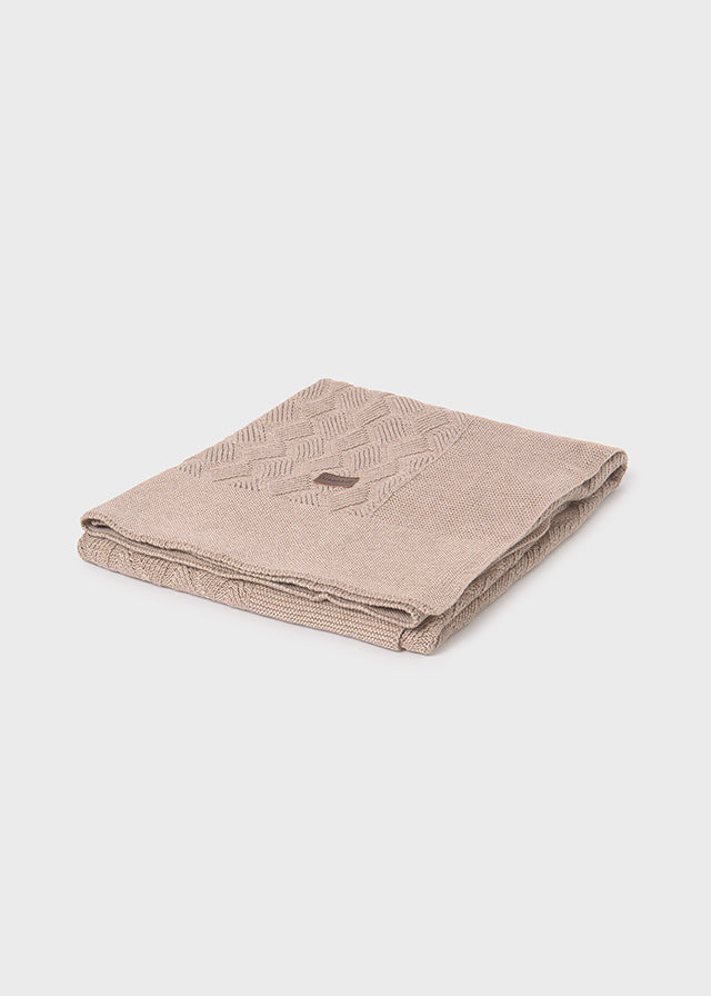 Knit Cotton Baby Blanket, 19476