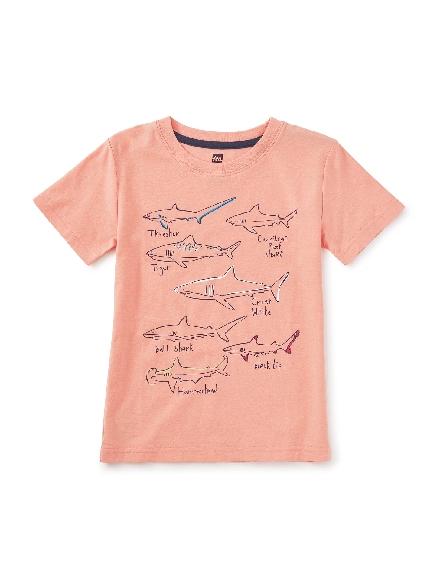 S/S Graphic Tee, Shark Tales