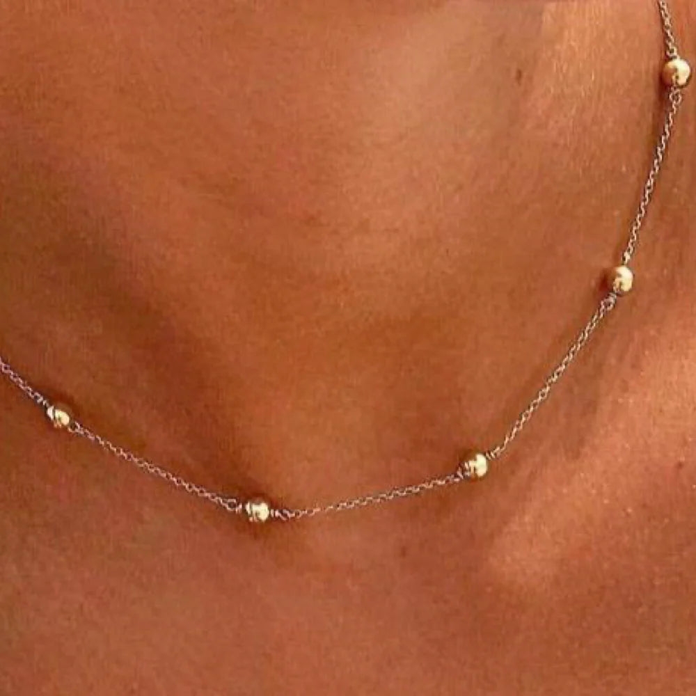 17" Choker Simplicity Chain Gold - 6mm