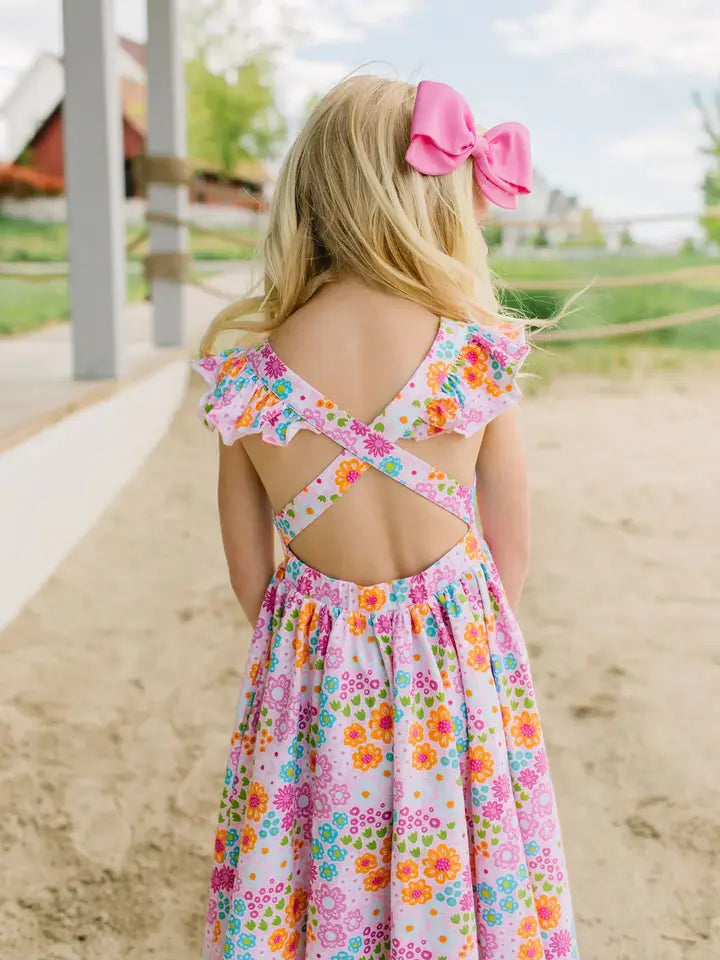Rosita Dress in Pink Flowers