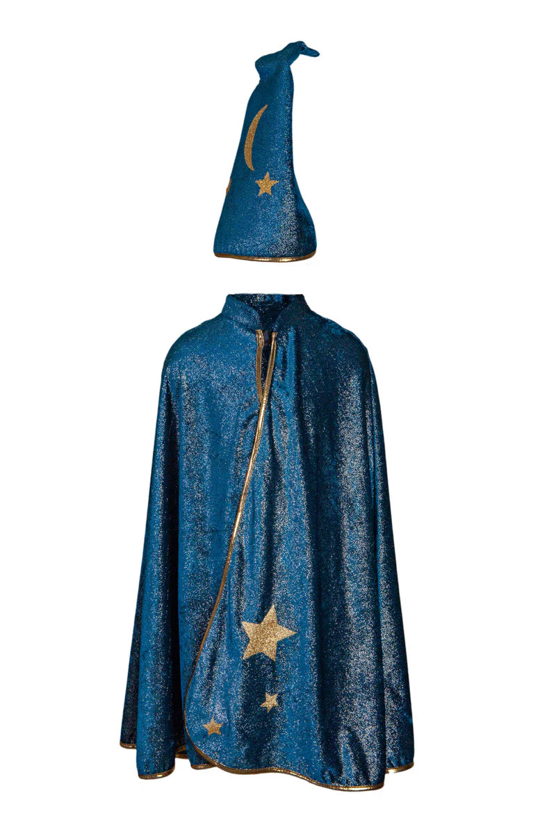 Starry Night Cape w/Hat, Turquoise