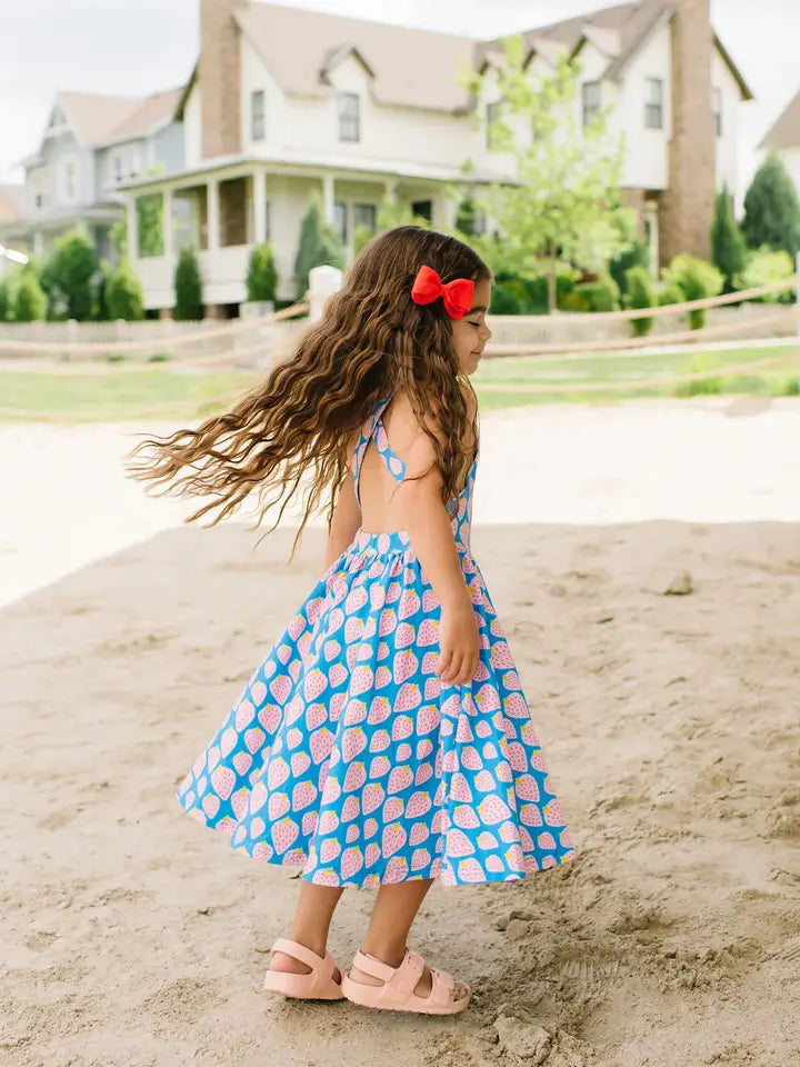 Sofia Dress in Strawberry