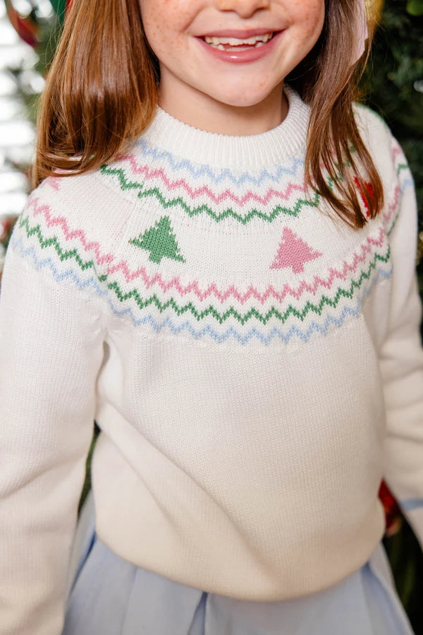Isabelle's Sweater, Fairisle Christmas Trees