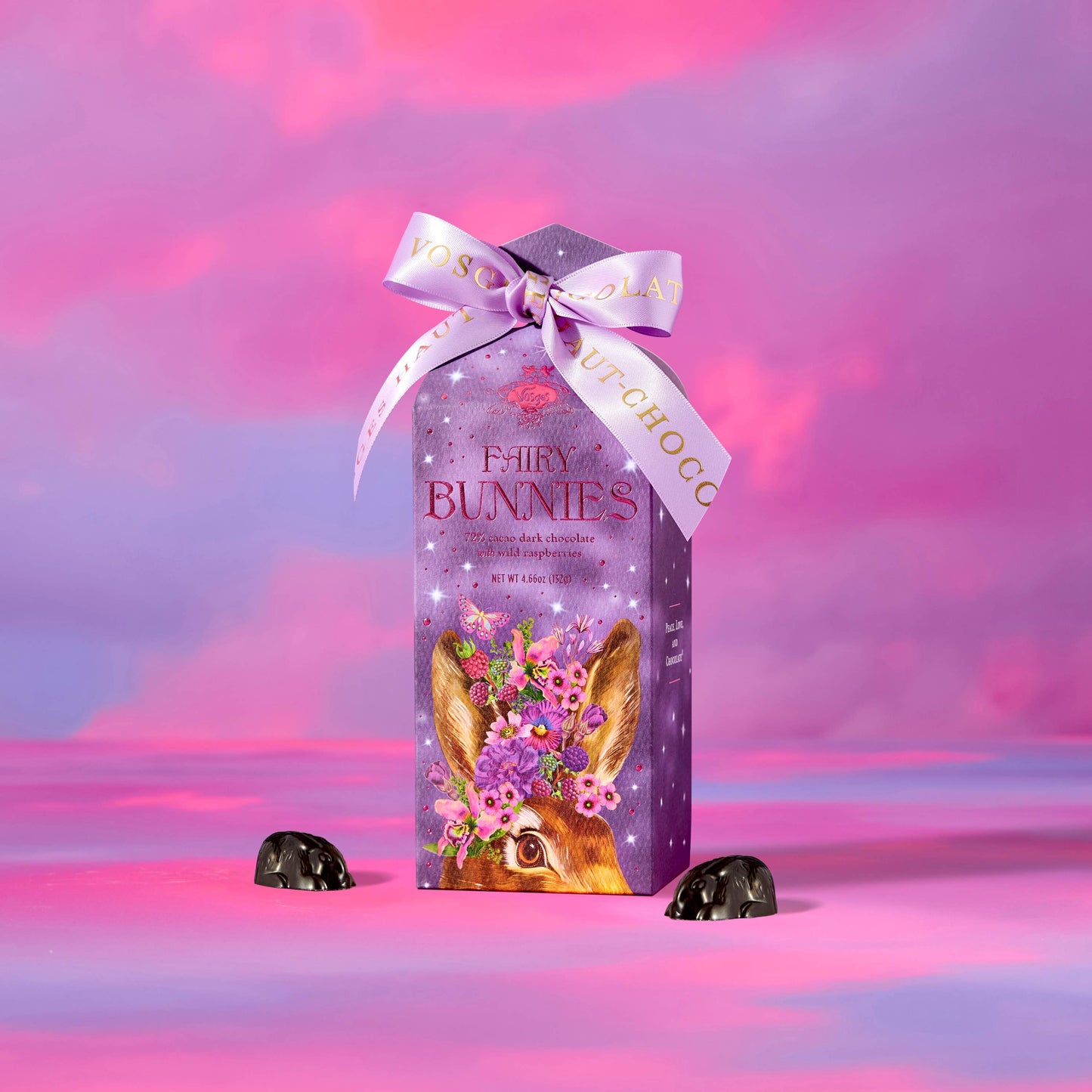 Dark Chocolate Raspberry Fairy Bunnies, 12 pieces