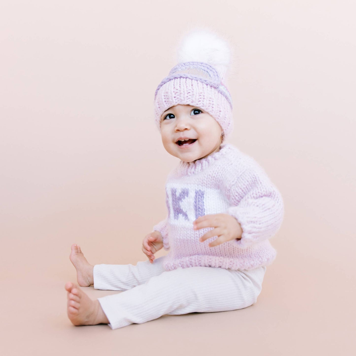 Ski Goggles Hat, Baby Pink