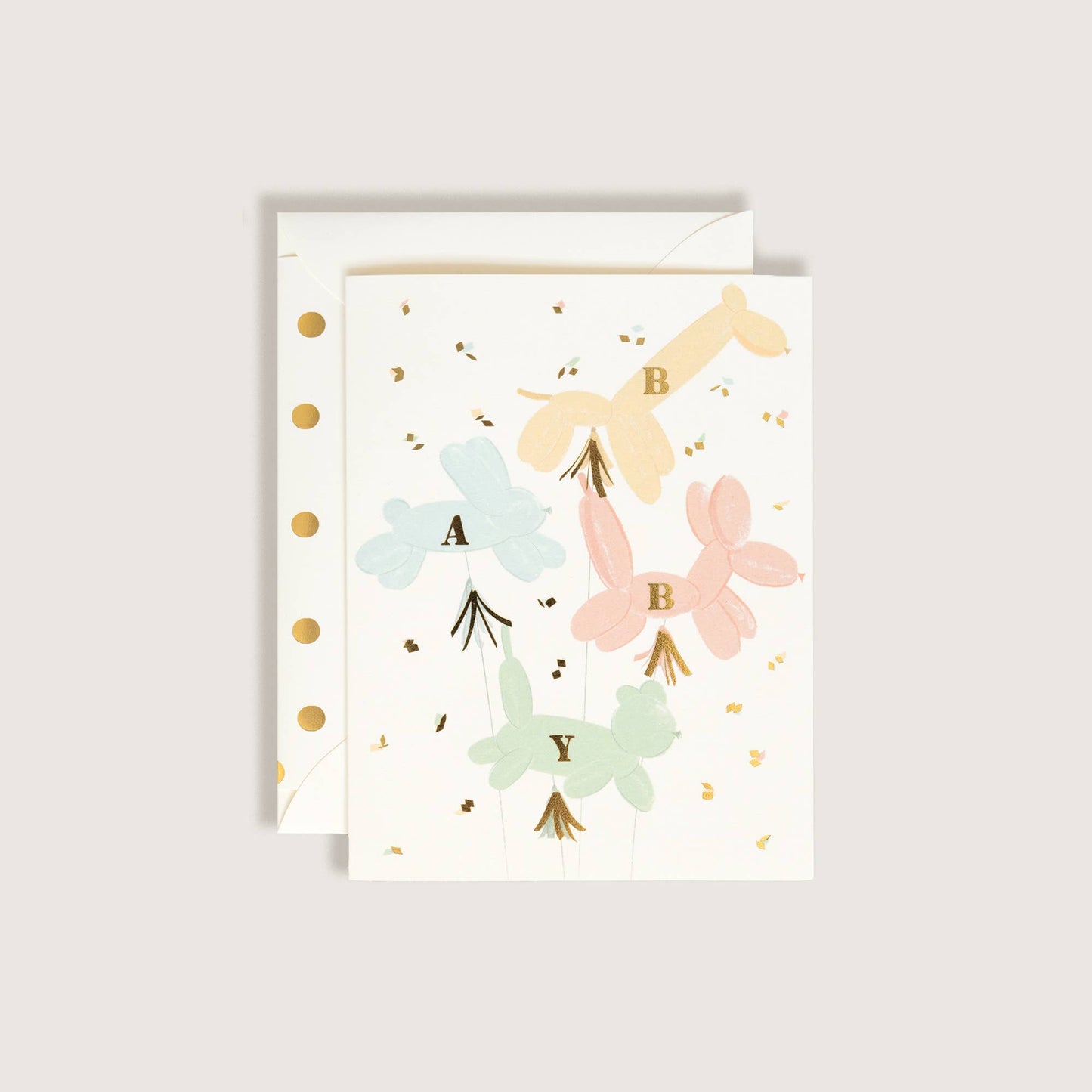 Animal Balloons Greeting Card