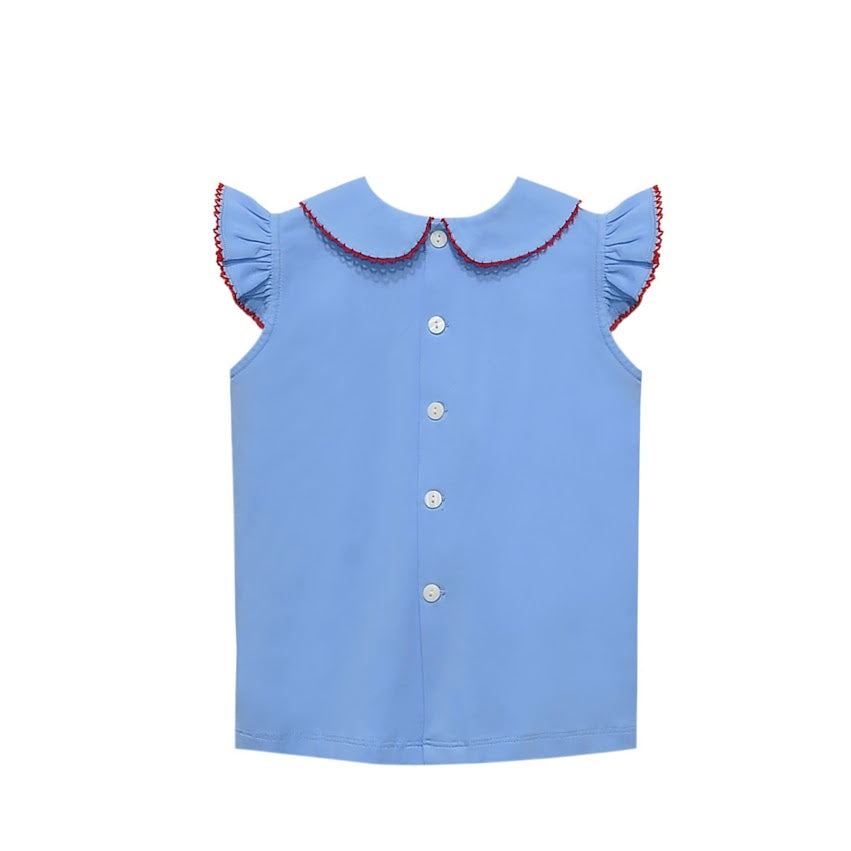 Blue Emma Blouse, The Red,White and Blue