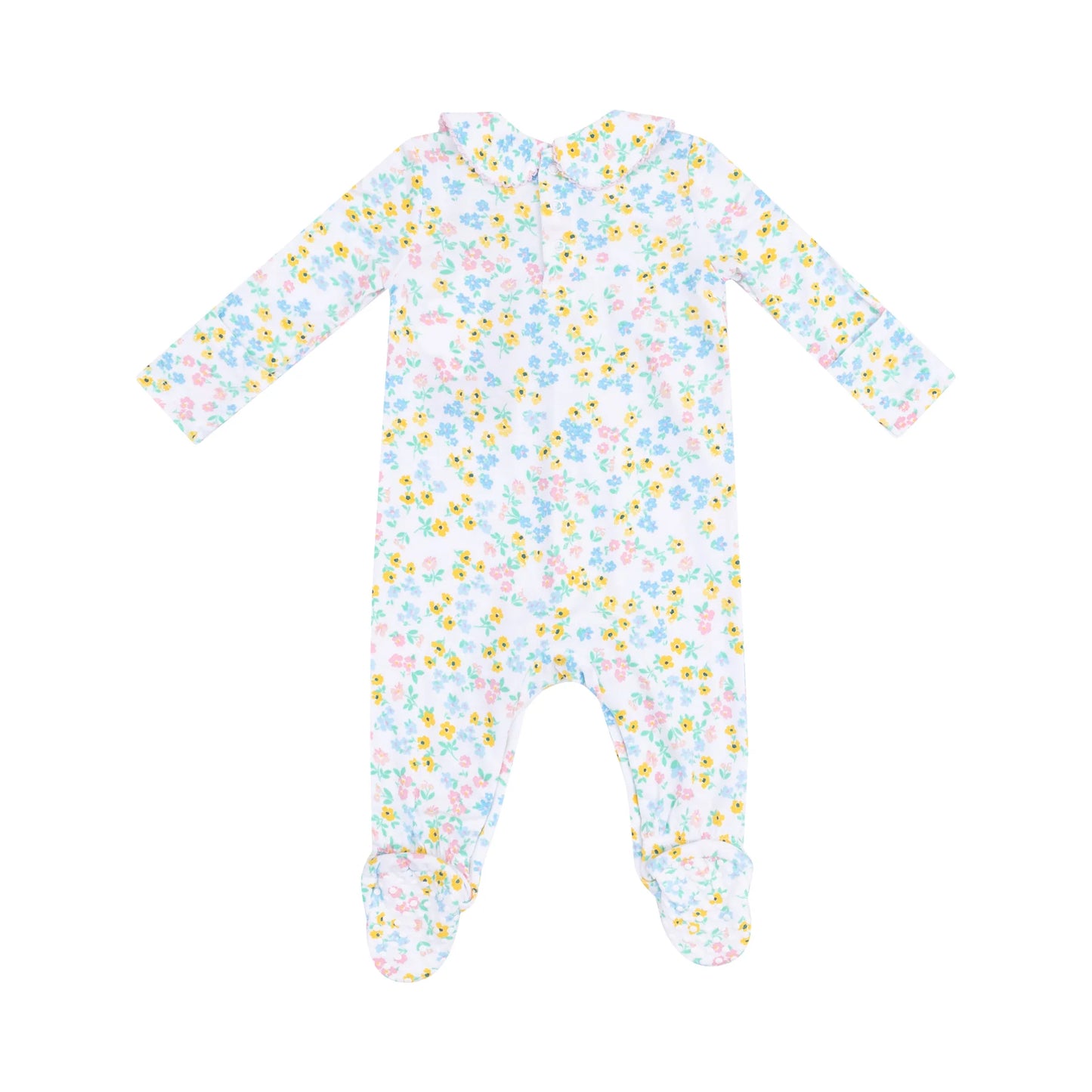 Smocked Peter Pan Footie, Caroline's Calico