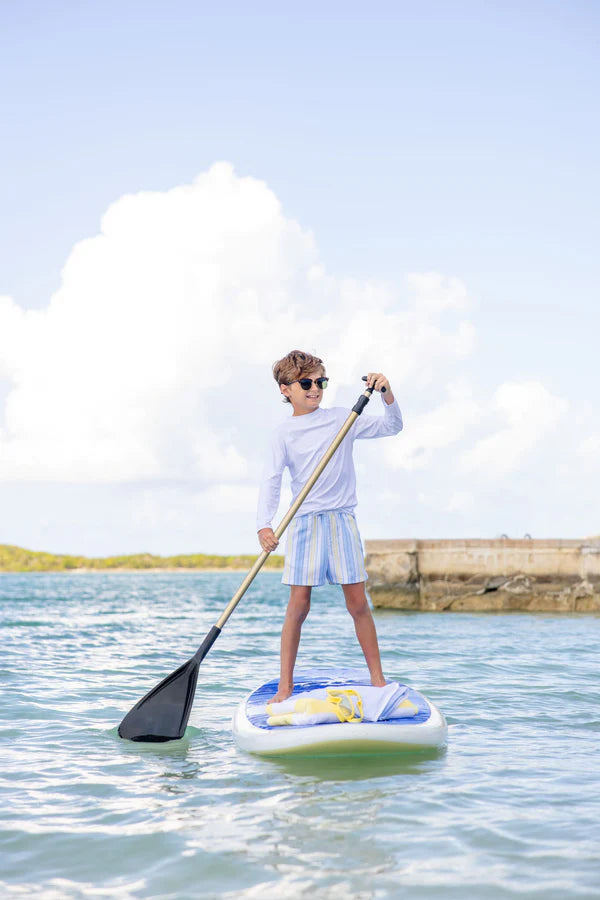 Tortola Swim Trunks, Sobro Stripe w/Worth Ave White