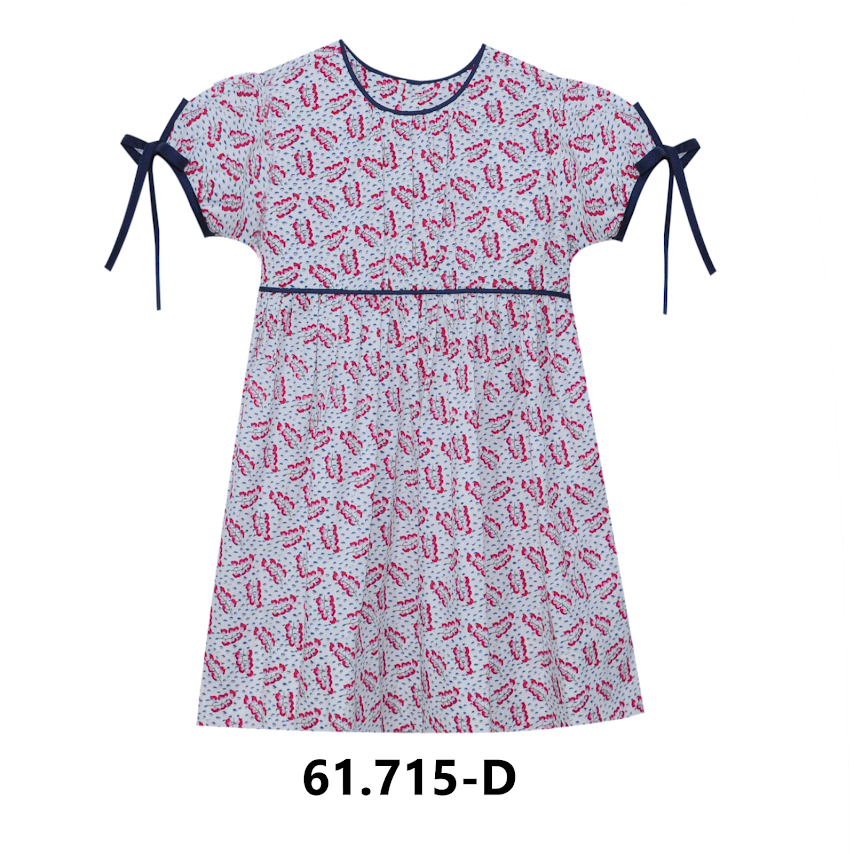 Mary Helen Dress, Red Flower