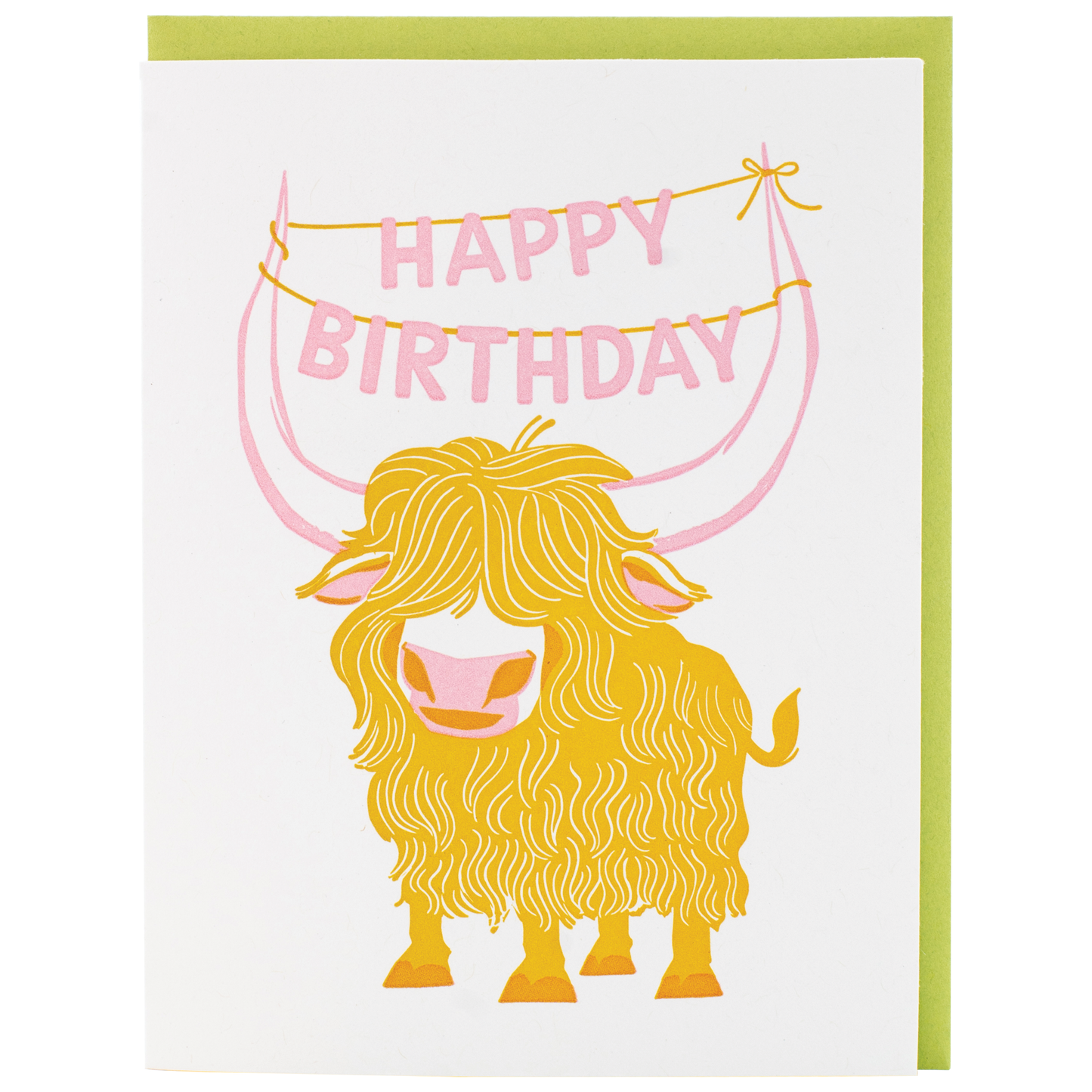 Yak Birthday Card