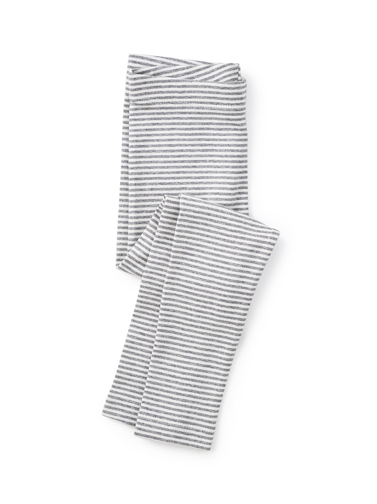Striped Leggings, Mid Heather Grey