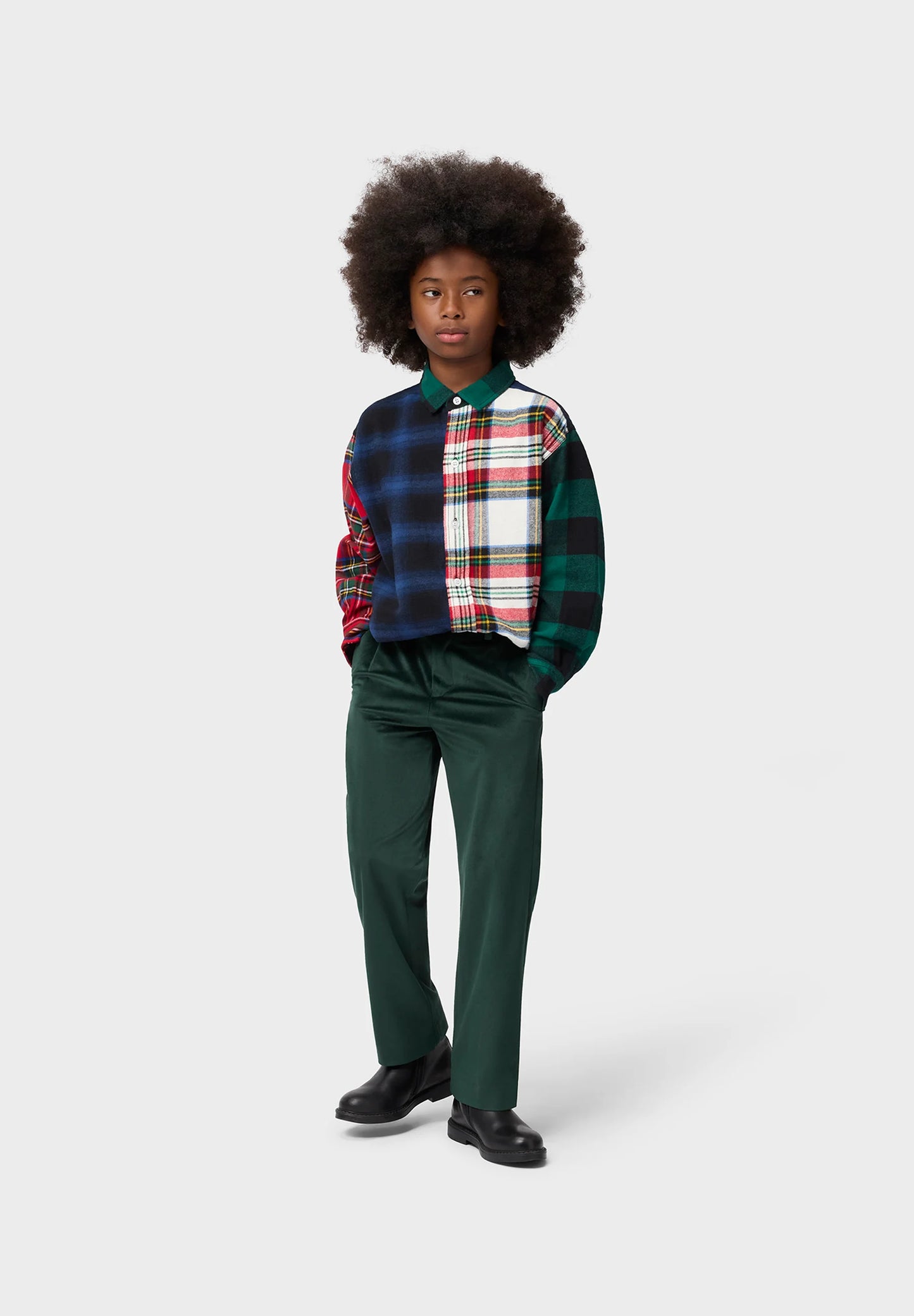Remon L/S Shirt, Mixed Check