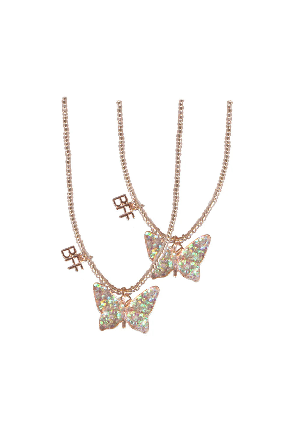 BFF Butterfly Share & Tear Necklace