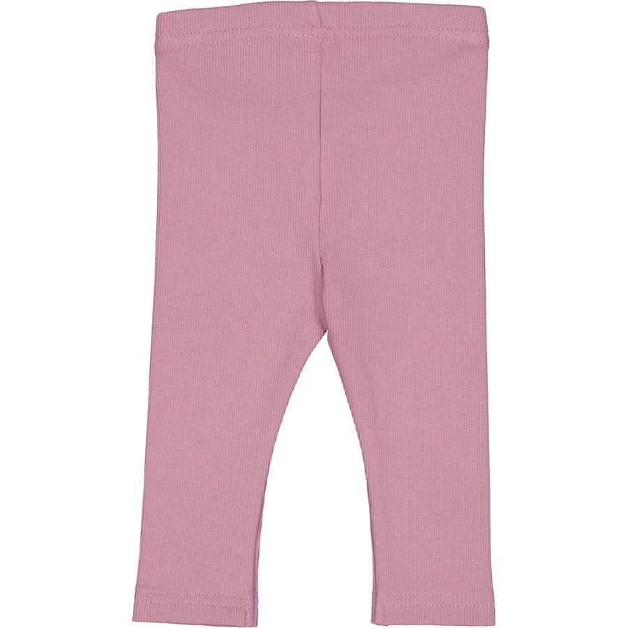 Alfa Rib Leggings, Pink Haze