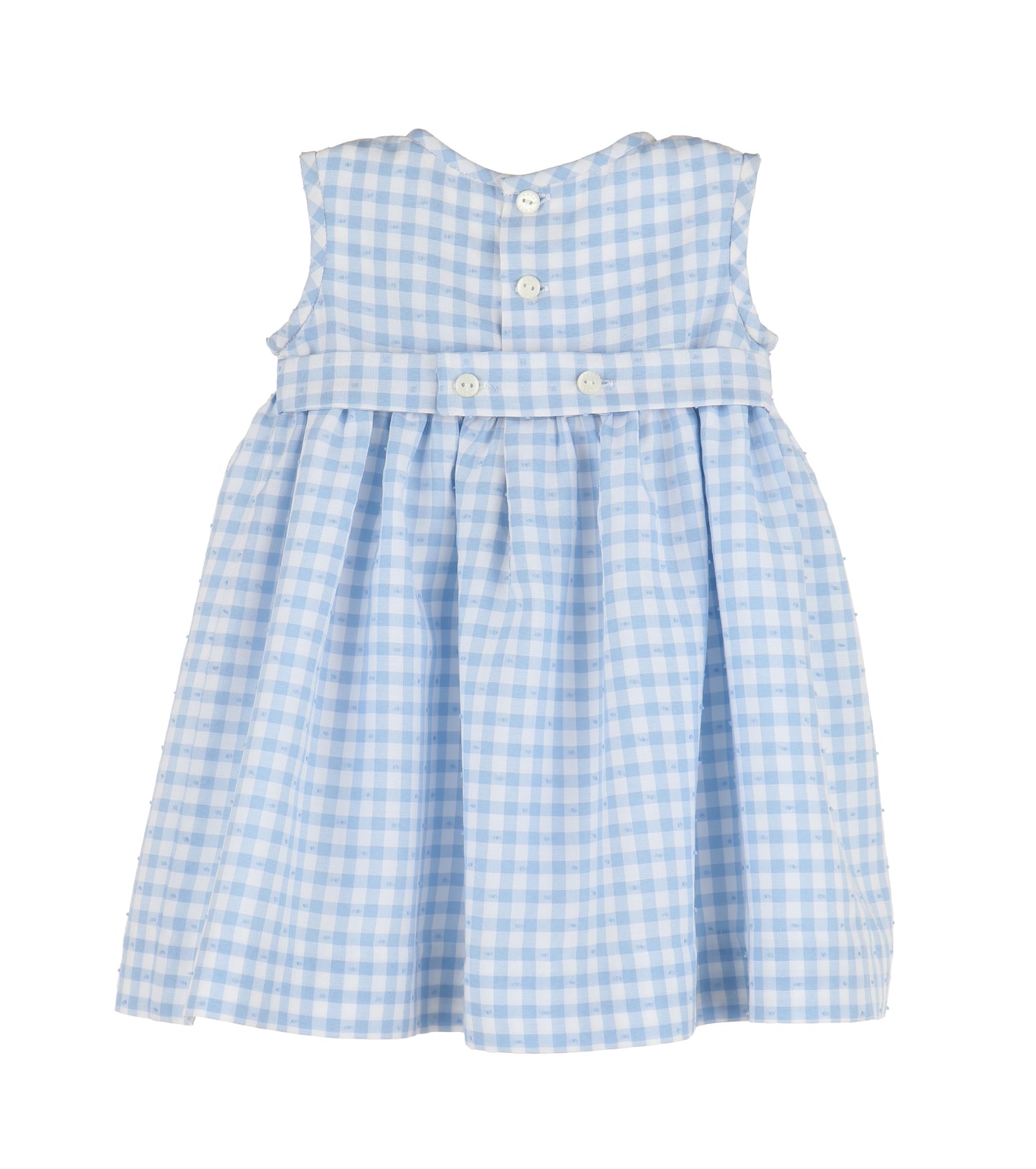 Gingham Swiss Dress, Blue