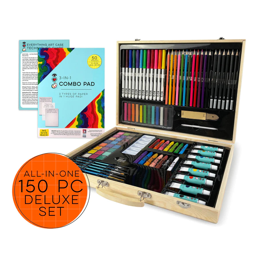 Wooden Artist Case, Deluxe Set
