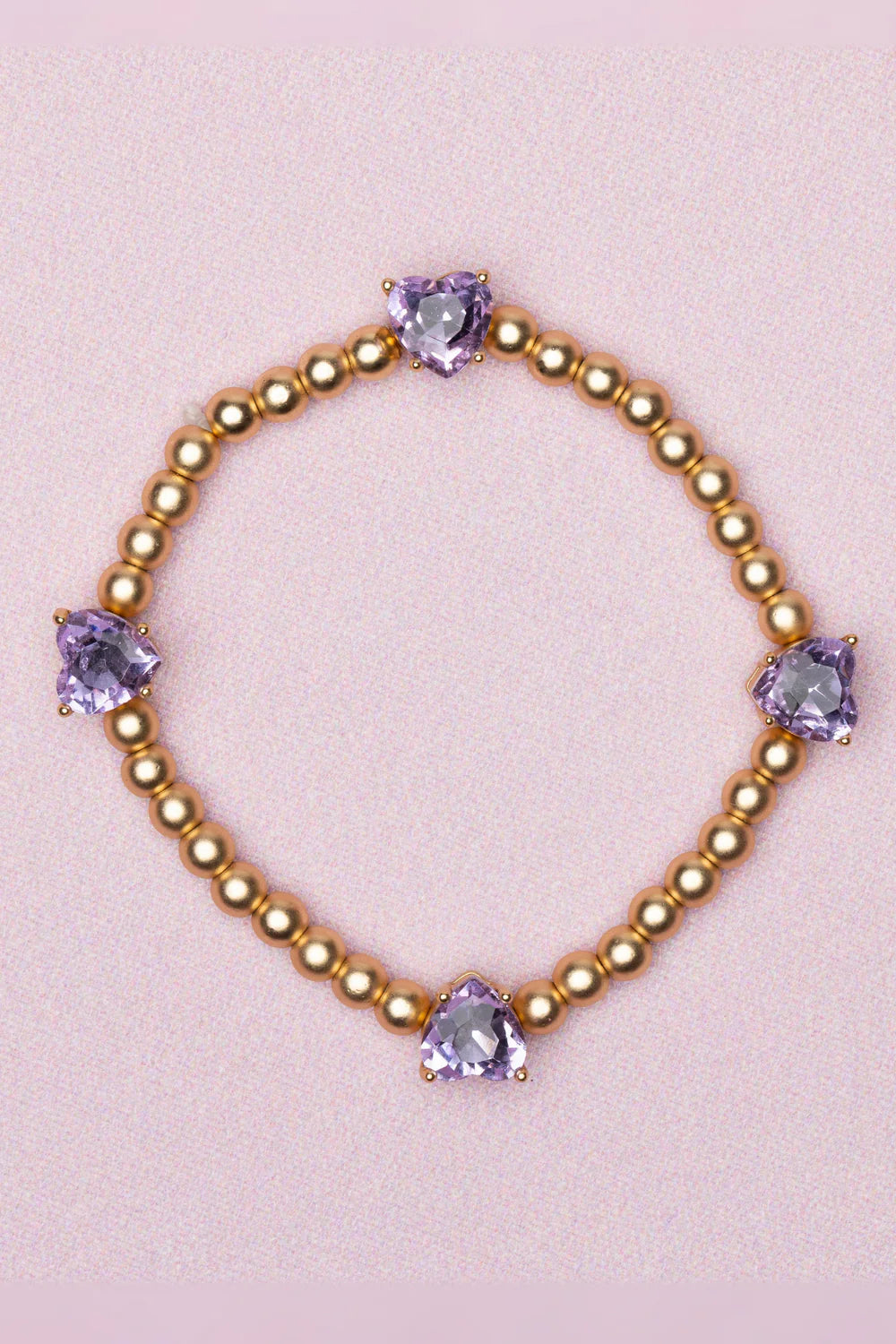 B Chic Amethyst Love Bracelet