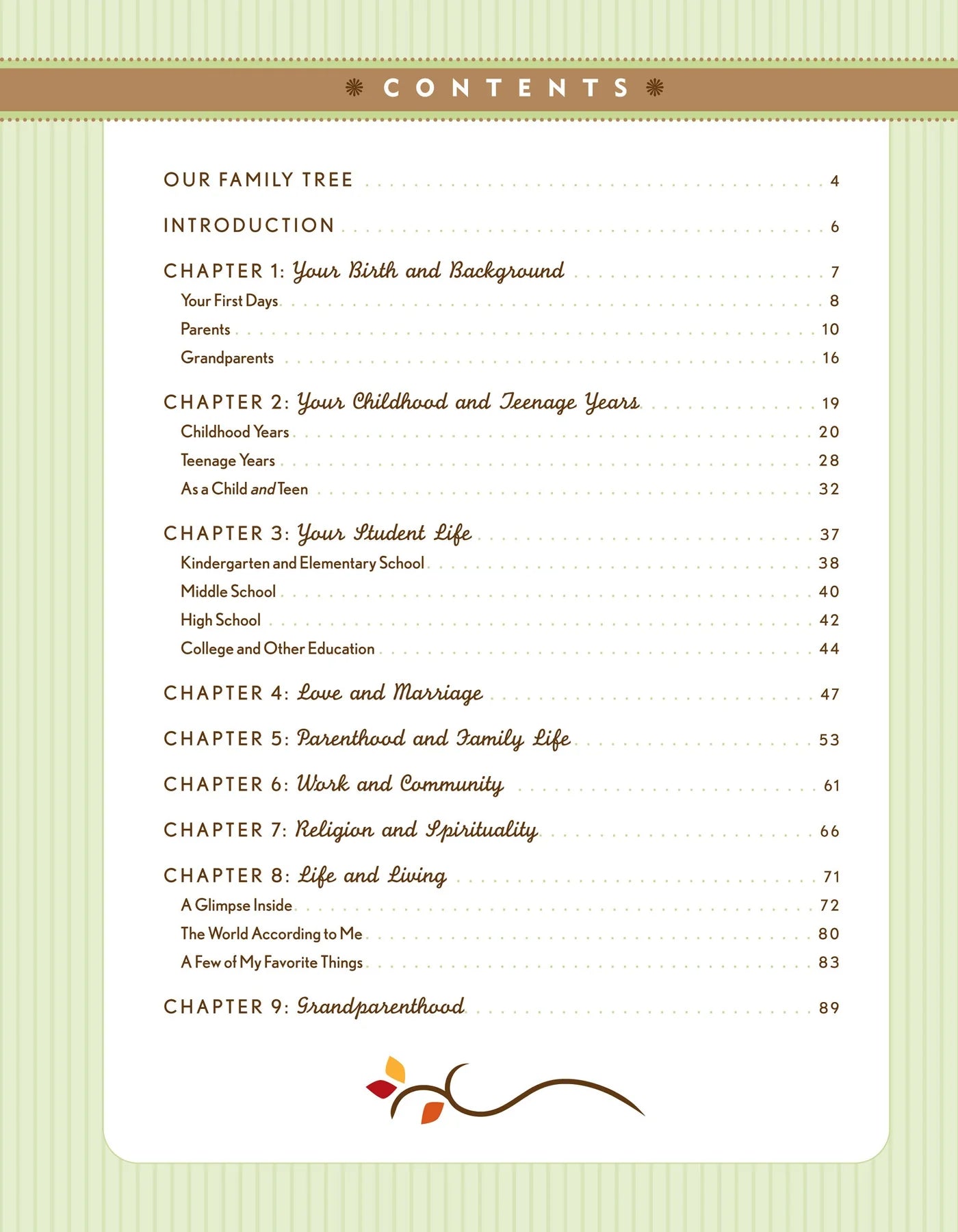 Memories Grandchild Organizer