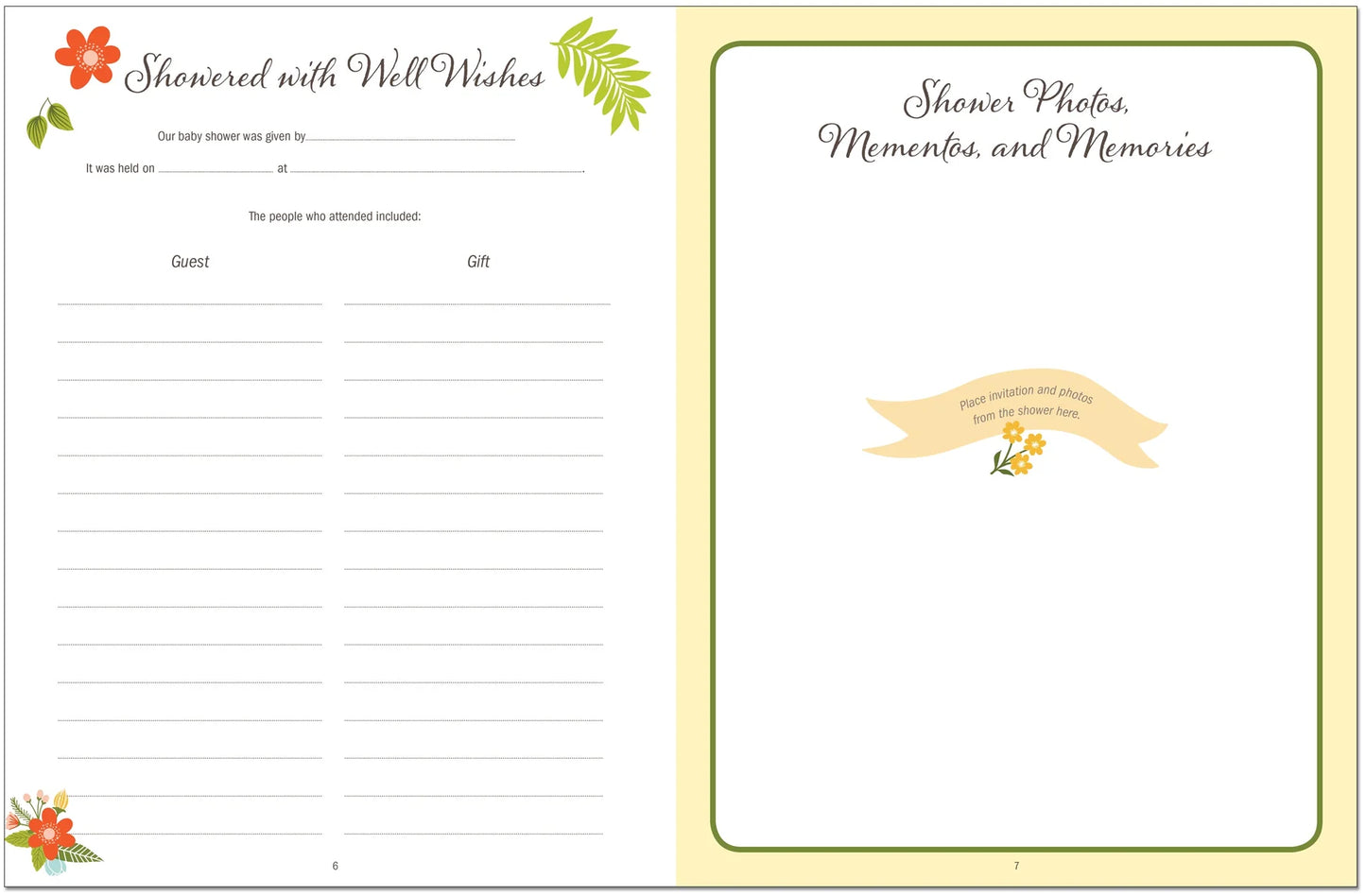 Baby Book, First 5 Years, Woodland Friend