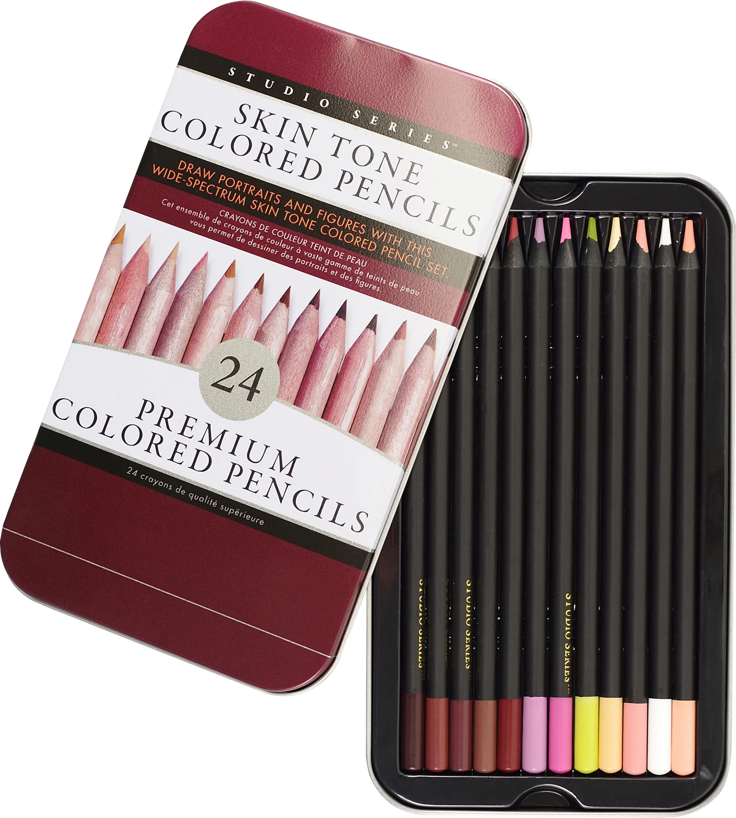 Skin Tone Colored Pencil Set, 24